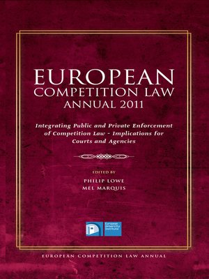 cover image of European Competition Law Annual 2011